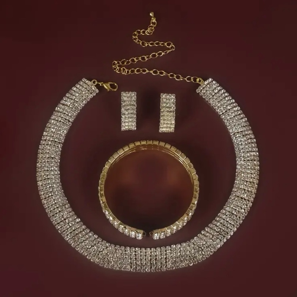 Matching Necklace, Bracelet, and Earring Set - Picture 3 of 6